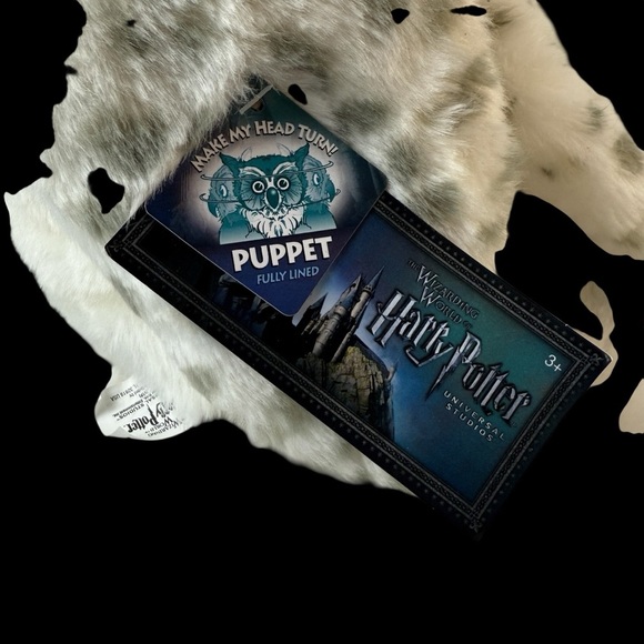 Universal Wizarding World Hedwig Puppet Harry Potter Owl 11" Plush Head Turns - Picture 3 of 11